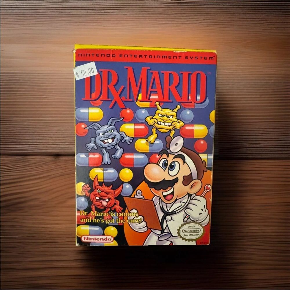 Dr. Mario NES 1990 Complete in Box CIB w/ Manual & Sleeve – UNTESTED Original - Picture 3 of 11
